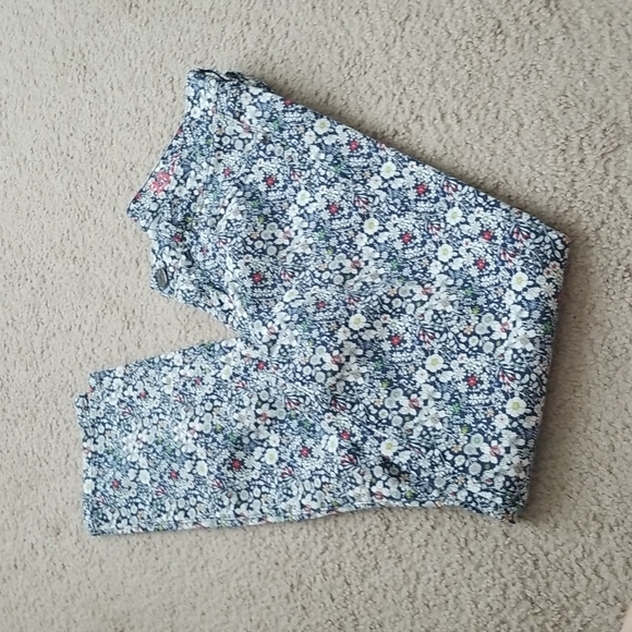 J. Crew Denim - J.Crew Floral Toothpick Ankle Skinny Jeans